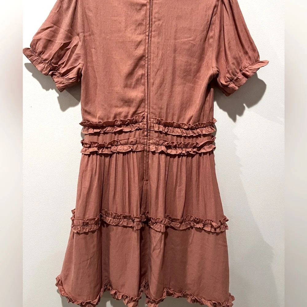 NWT Pink Ruffled Dress - Picture 2 of 3